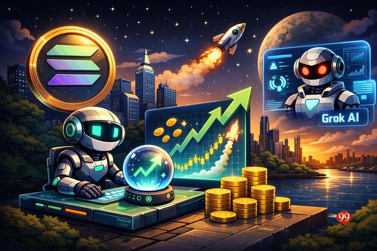 Solana : Grok AI fait une prédiction étonnante sur le prix du SOL en 2026
