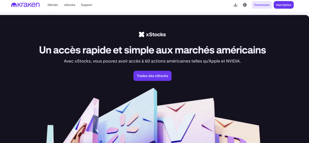Kraken avec Xstocks