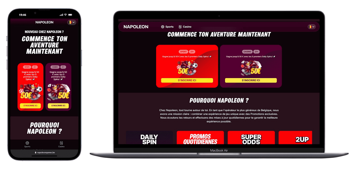 Napoleon Casino- casino en ligne belge