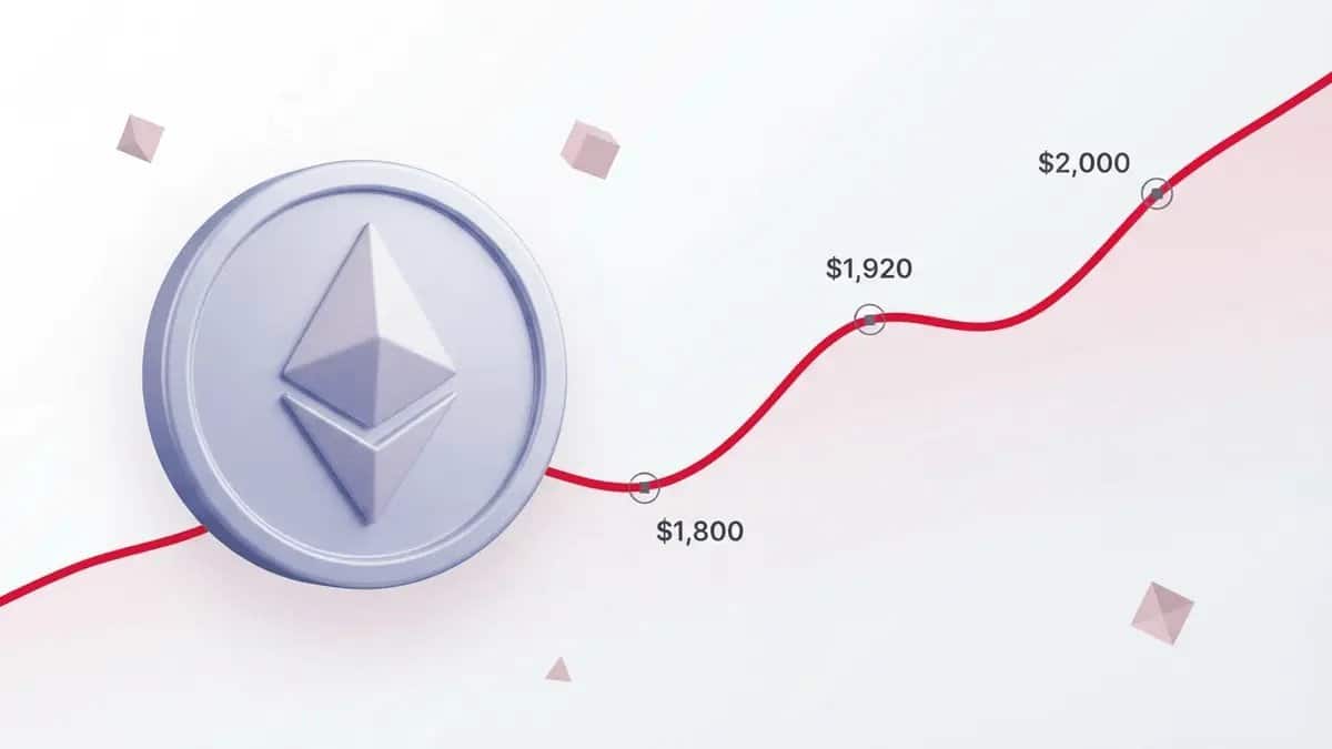 Ethereum : l&rsquo;ETH vers 2 000 $ ? Analyse et prévisions de prix