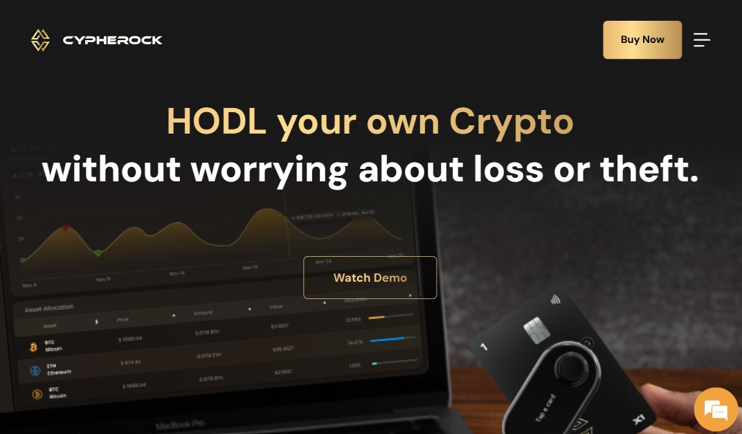 wallet decentralizzati - cypherock home page