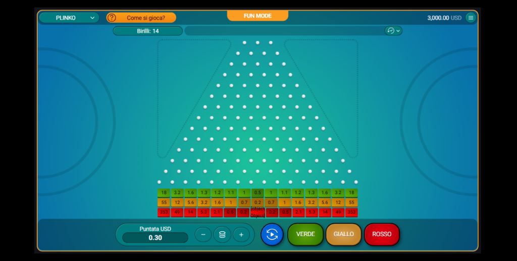 Instant Casino home Page - Plinko (Spribe)