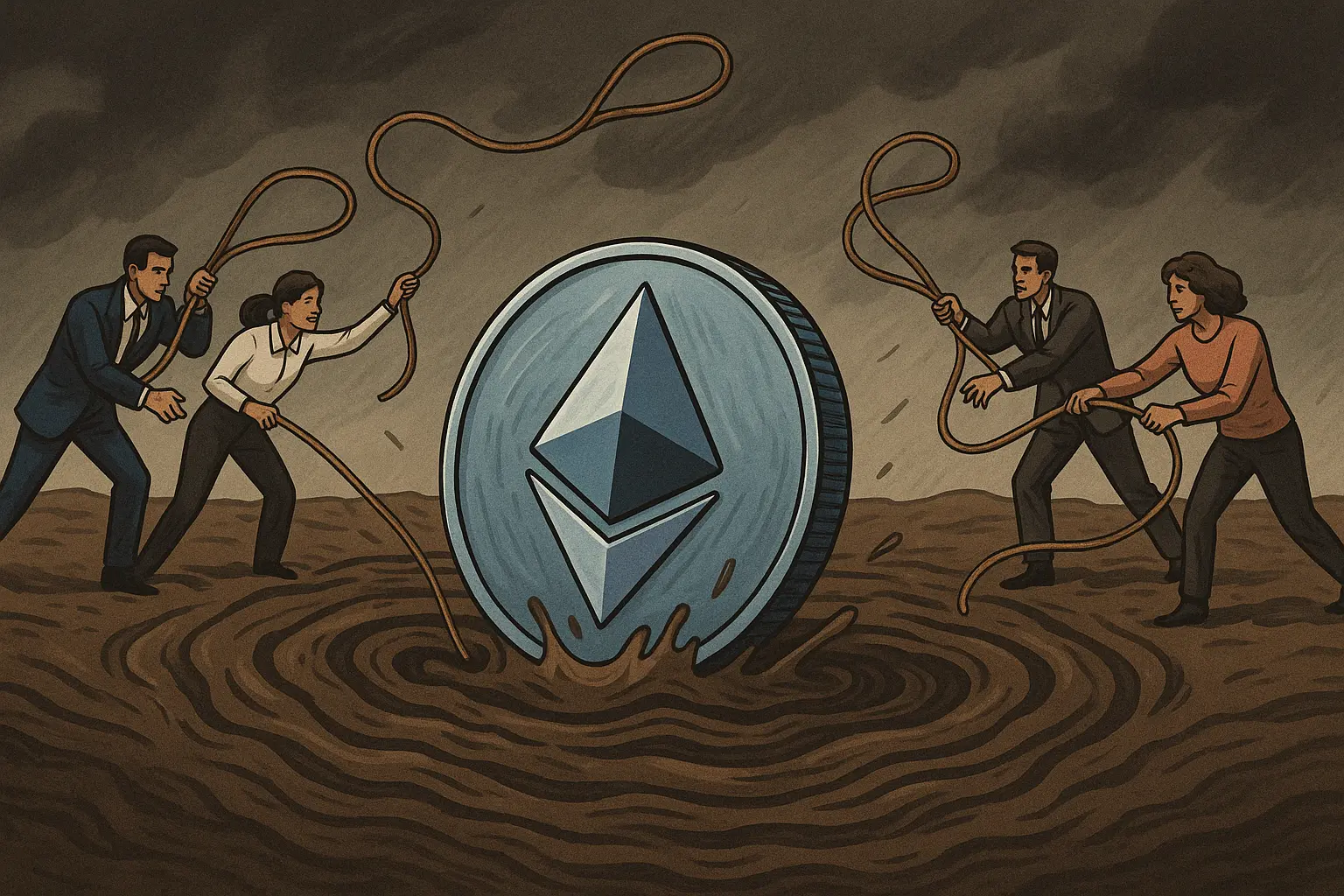 Previsioni prezzo Ethereum: ETH scenderà a $1.100? Intanto la coppia ETH/BTC si avvicina ai minimi storici