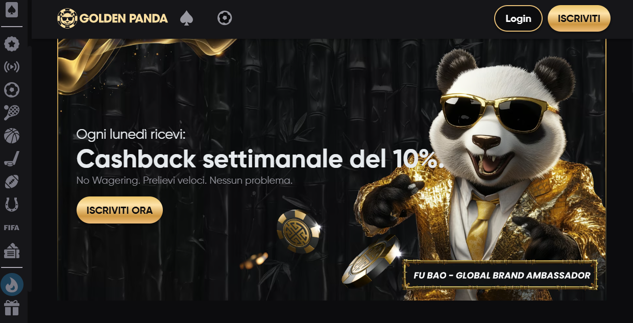 Golden Panda home page
