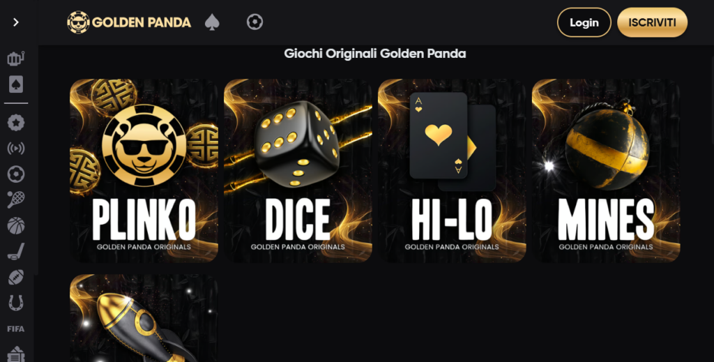 Golden Panda home page