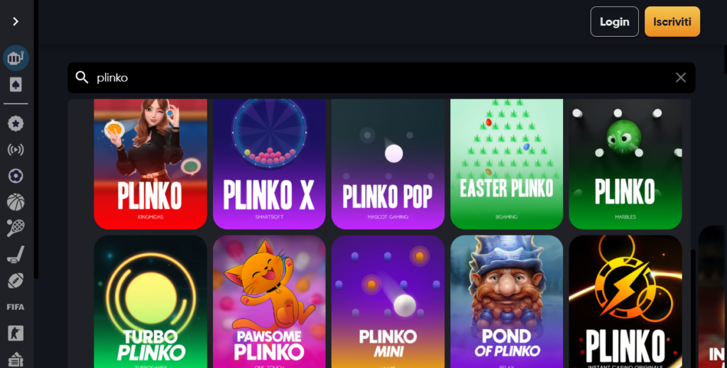 Instant Casino Home Page