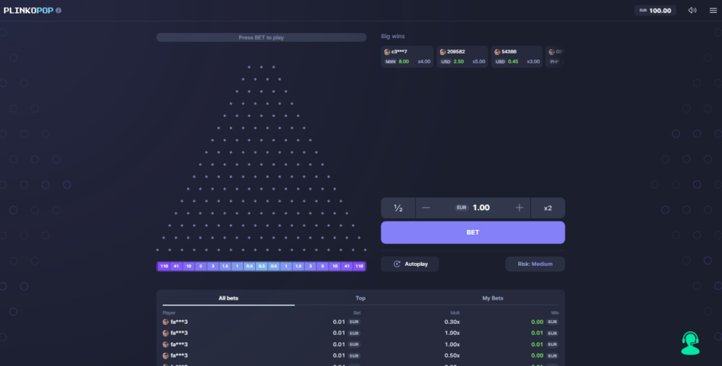 Mega dice home page - plinko soldi veri
