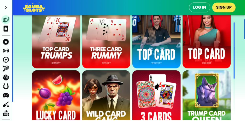 Samba Slots - home page
