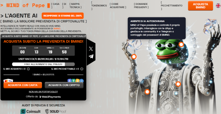 Criptovalute emergenti - mind of pepe