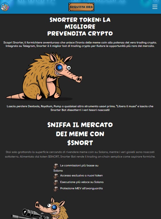 snorter-home-page