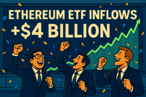 Gli ETF su Ethereum superano 4 miliardi dopo una crescita improvvisa
