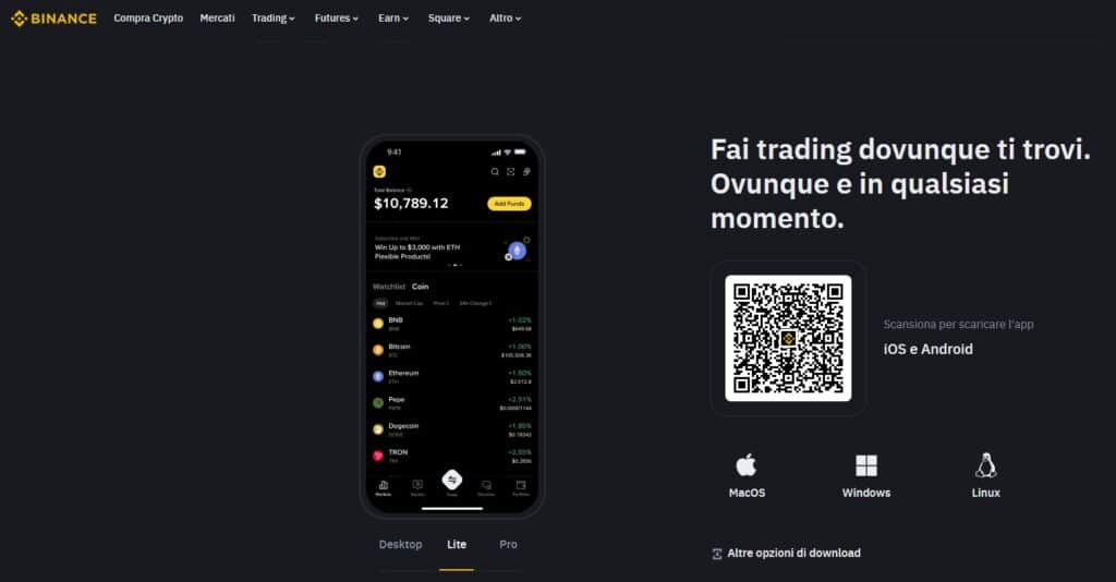 Tra i migliori bonus crypto ci sono sicuramente quelli offerti da Binance, che includono bonus sul deposito e cashback