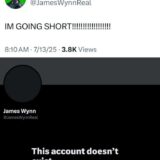 James Wynn Crypto sospeso da X: addio dopo la liquidazione da 100 milioni $