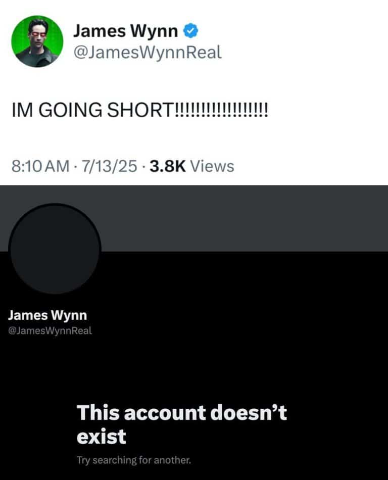 James Wynn Crypto sospeso da X: addio dopo la liquidazione da 100 milioni $