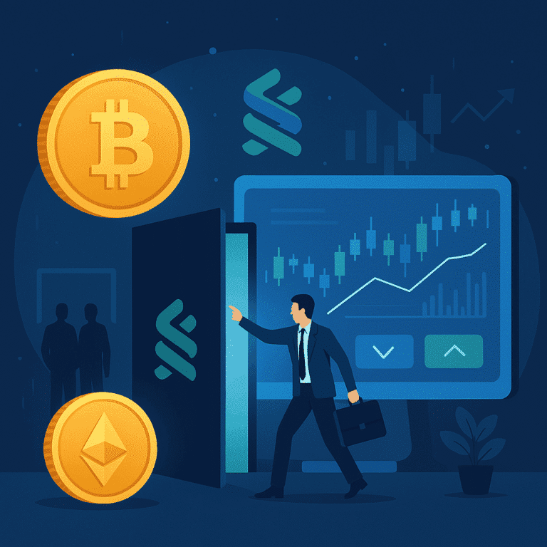 Standard Chartered Lancia il Trading Spot su Bitcoin ed Ethereum