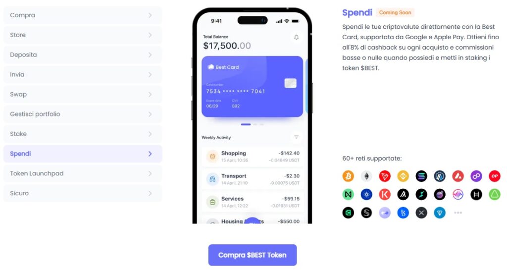 Best Wallet è un portafoglio crypto decentralizzato e adatto sia agli utenti più esperti che ai principianti
