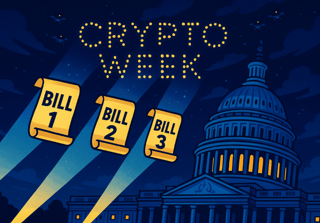 Crypto Week: Riflettori su Genius Act, Clarity Act e Anti-CBDC