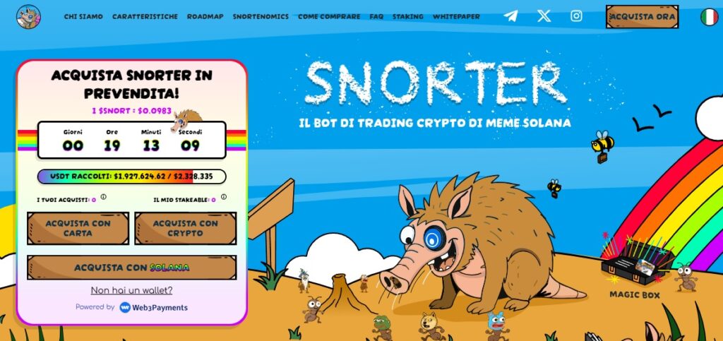 Snorter Bot è un bot di trading a basso costo, ideale per individuare le migliori azioni crypto