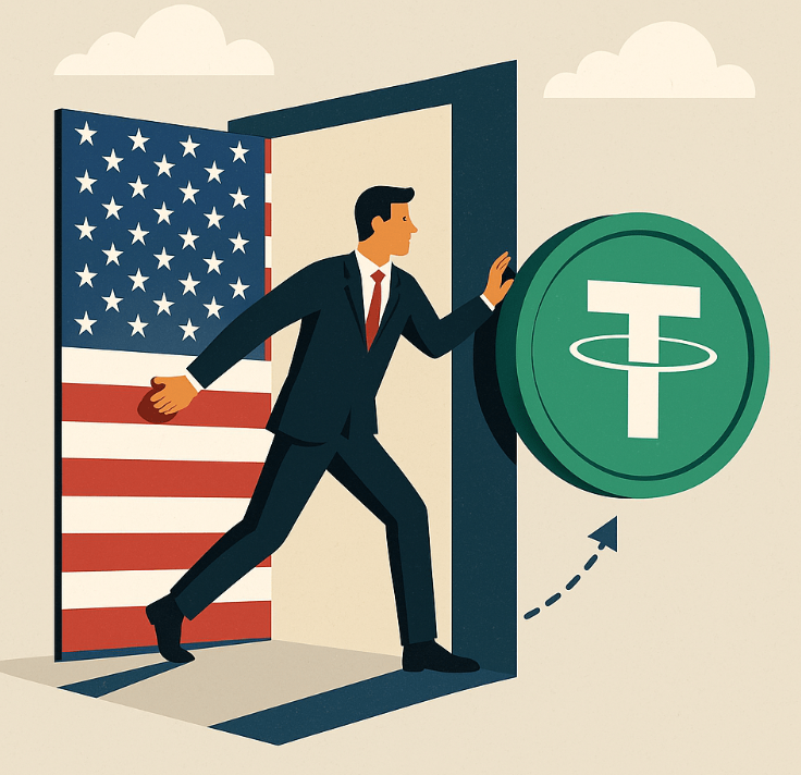 Tether Vuole Rientrare nel Mercato USA Dopo il Ritiro del 2021
