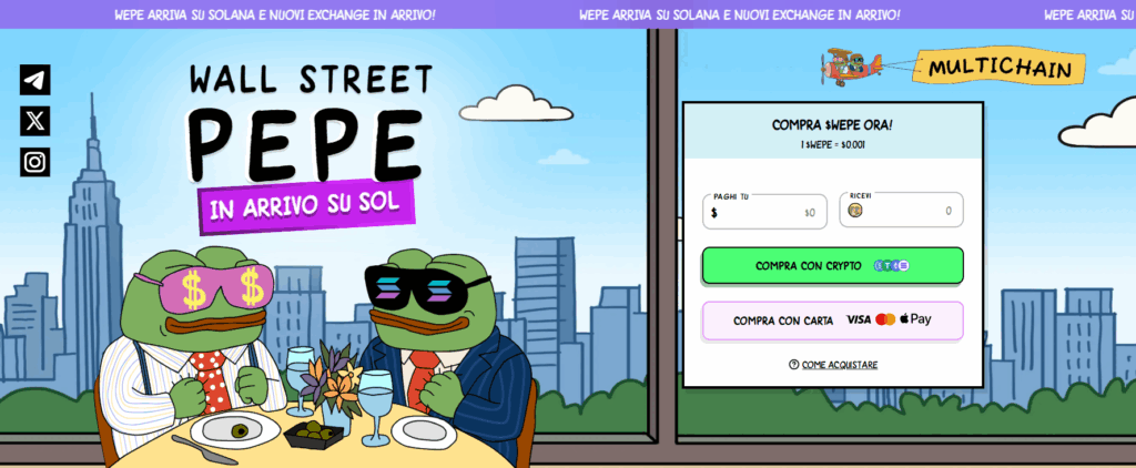 Comprare wall street pepe - pepe