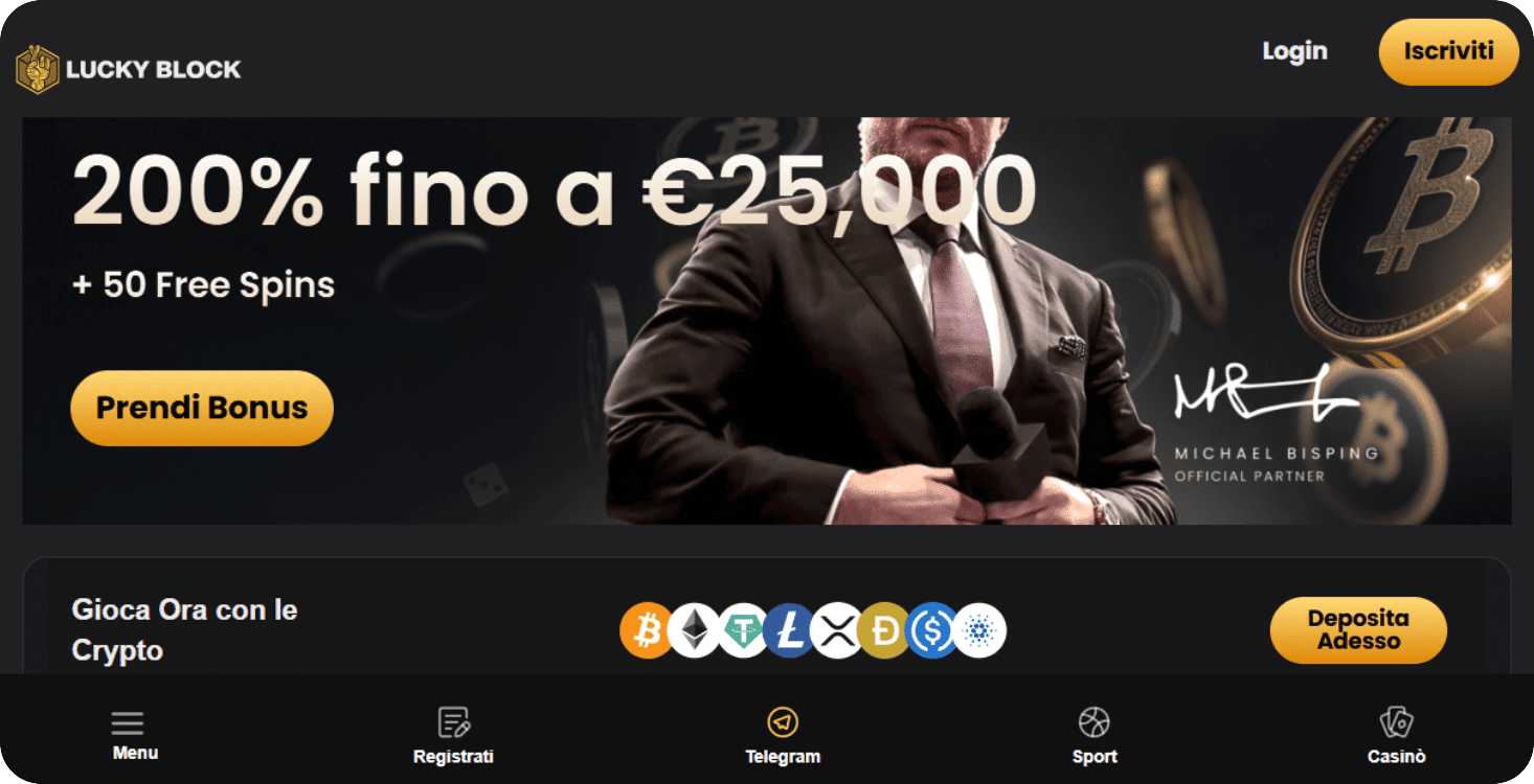 Lucky Block - criptovalute e ottima integrazione per Telegram