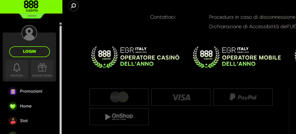 Casino PayPal - 888casino