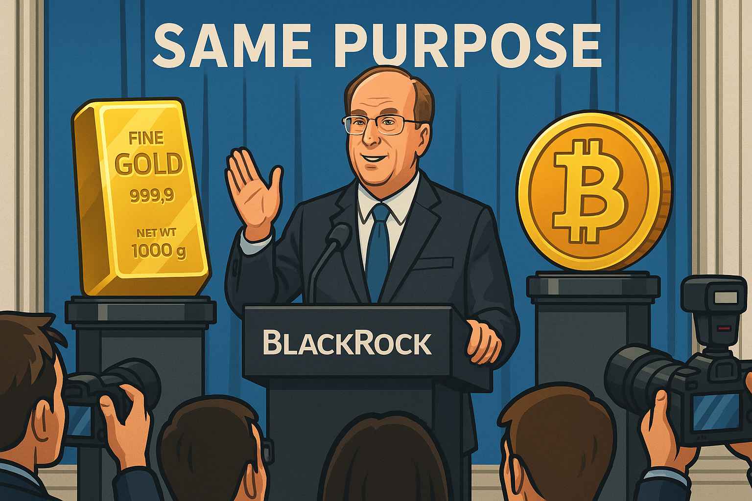 L’Amministratore Delegato di BlackRock, Larry Fink, ora crede che Bitcoin “abbia la stessa funzione dell’oro”