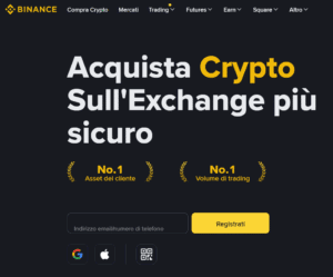 comprare criptovalute - binance