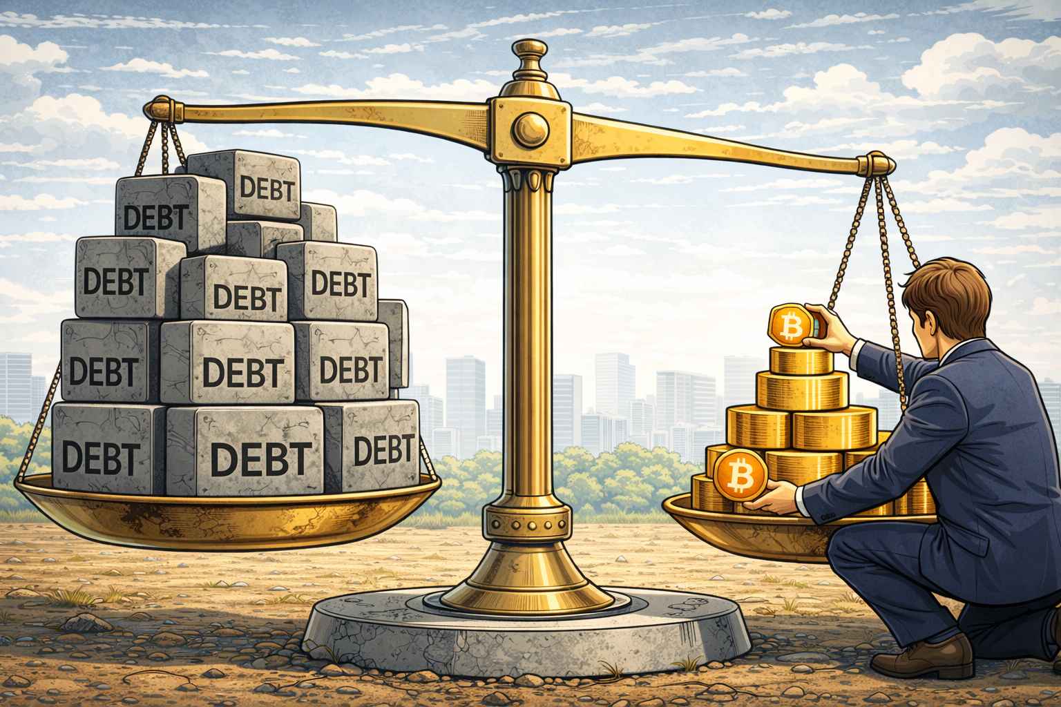 Bitcoin contro il debito USA: i 40 trilioni e l’acquirente silenzioso