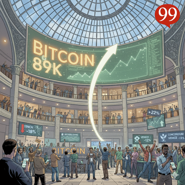 CCD balza del 32% mentre Hyperliquid guida un mercato con Bitcoin stabile