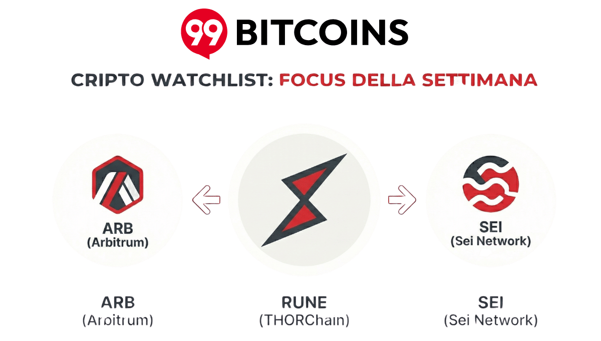 3 altcoin da tenere d’occhio questa settimana: ARB, RUNE e SEI sotto la lente