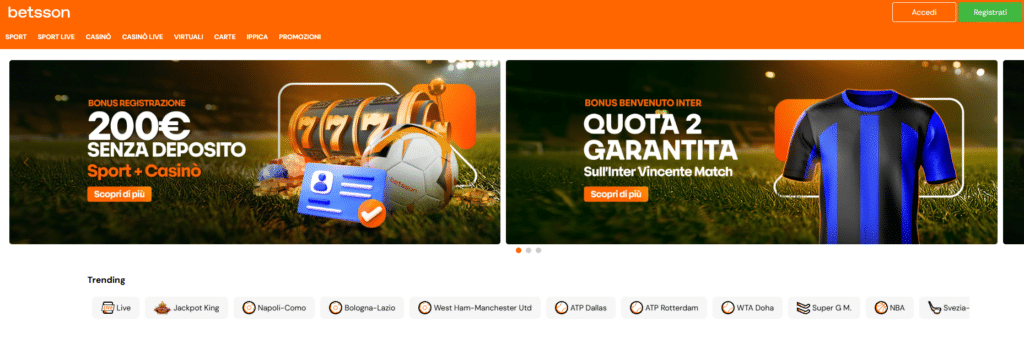 nuovi casino online - betsson