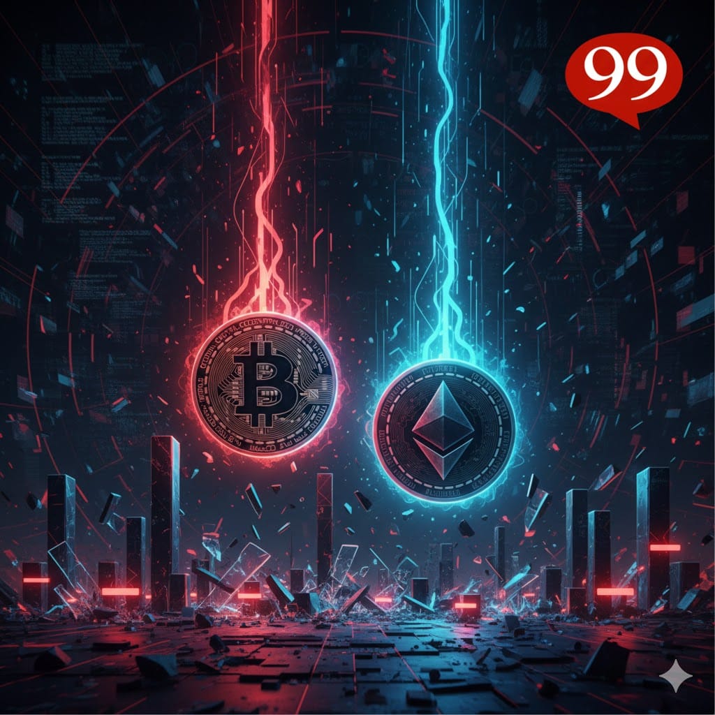 Mercato Crypto oggi, 5 Frebbraio 2026: Ulteriore crollo dell’8% per i prezzi di Bitcoin ed Ethereum