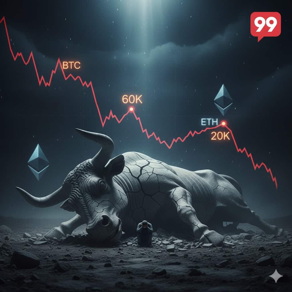Mercato Crypto oggi, 6 Frebbraio 2026: Sentiment ai minimi storici – BTC tocca i 60.000 $, ETH sotto i 2.000 $
