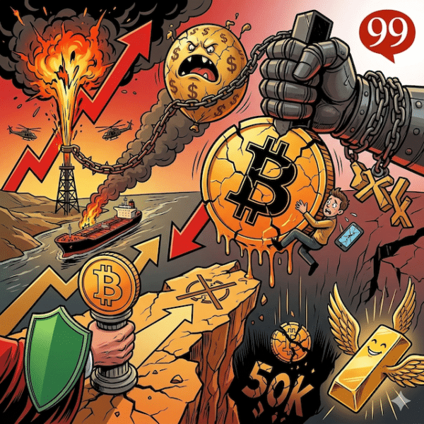 BTC USD scivola sotto i 68.000$ mentre il prezzo del petrolio s’impenna: gli shock macroeconomici colpiscono le crypto?