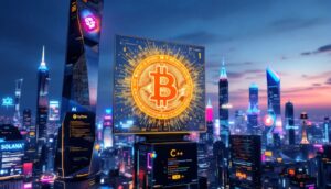 規制の枷から解放される仮想通貨のイメージ図