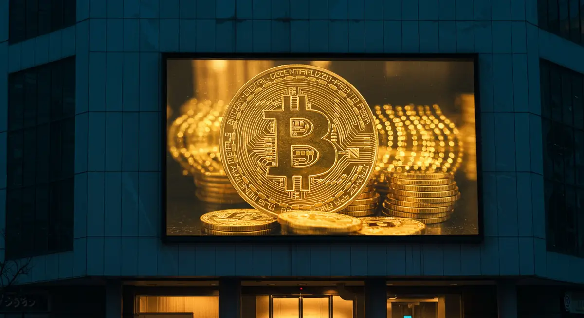 メタプラネットのオフィスとビットコイン投資を象徴するイメージ