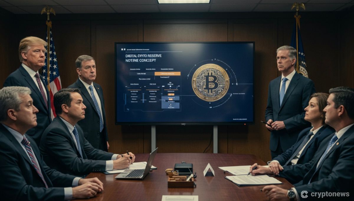 トランプ政権の仮想通貨準備金構想に懐疑的な投資家たちのイメージ