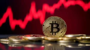 暴落するビットコイン