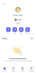 BestWalletでDogecoin選択