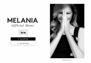 仮想通貨メラニアコインの買い方-公式サイトのファーストビュー