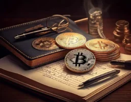 ビットコイン（仮想通貨）の税率-書類とペンと仮想通貨