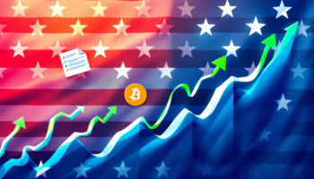 アメリカの貿易政策変更を受けて上昇する仮想通貨のイメージ
