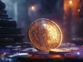 魔法の国にあるコイン