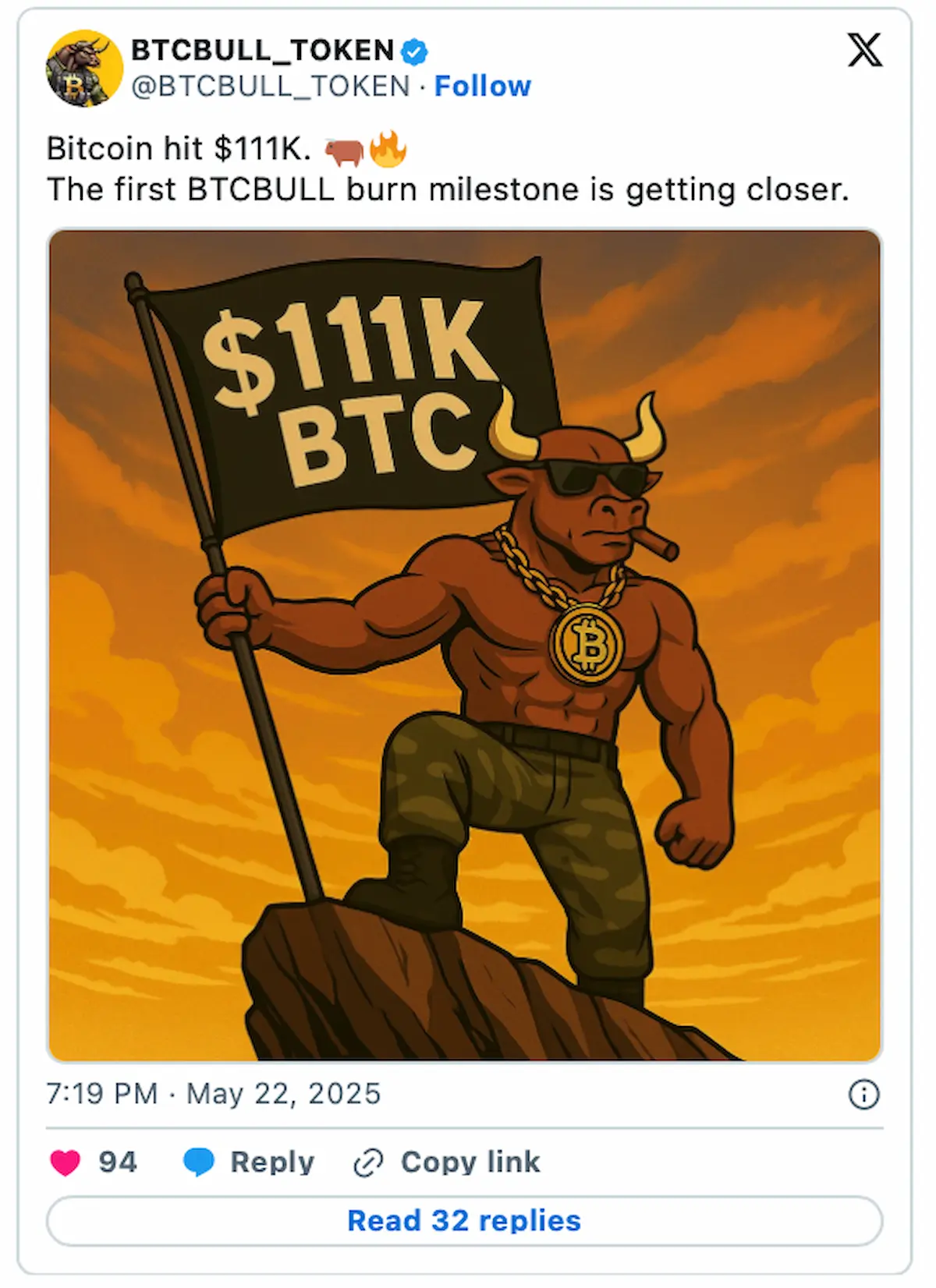 BTC-Bull-Token公式の投稿