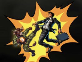 Bitcoin bull価格予想-キックしている牛