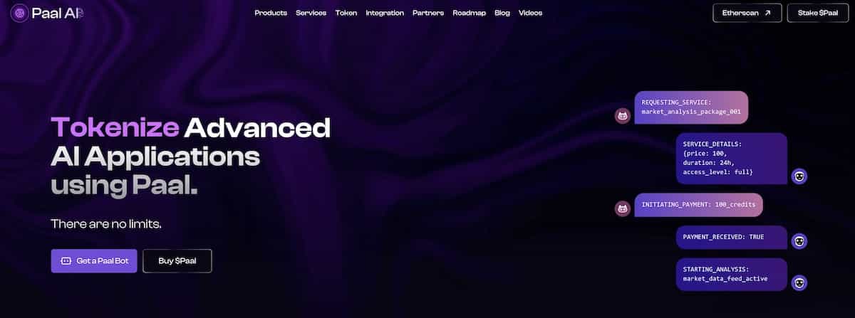 AIエージェント仮想通貨-PAAL AI（PAAL）の公式サイト