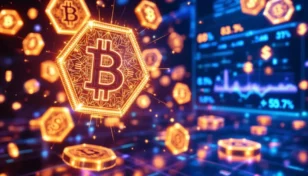 エアドロップで配布された複数のアルトコインのイメージと価格チャート