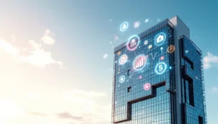 米国への本社移転とナスダック上場を目指すギャラクシーデジタルの近代的なオフィスビル