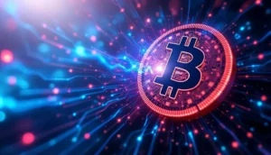 論争と市場圧力によりひび割れるデジタル通貨トークンの抽象的なイメージ